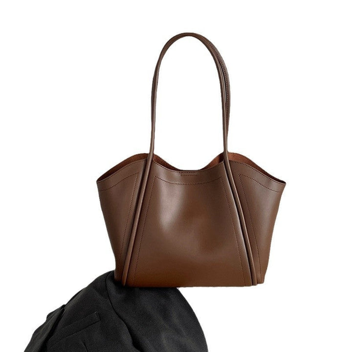 Soft Cowhide Crescent Shoulder Bag