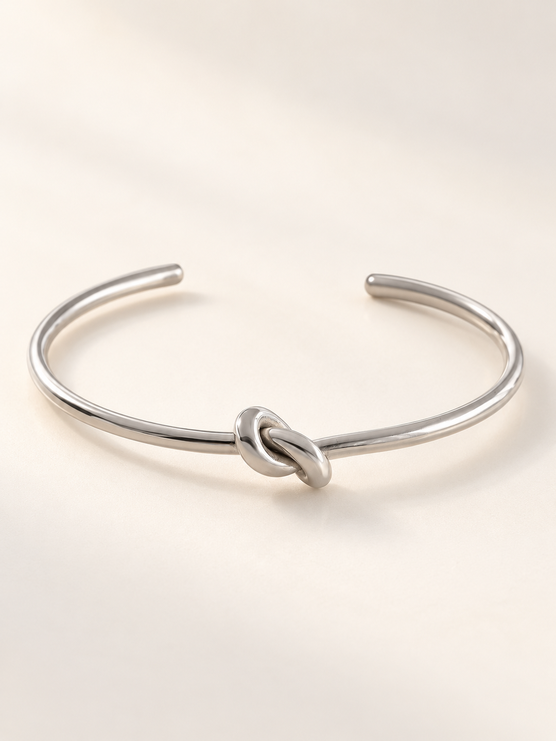 Single Knot Open Cuff Bracelet