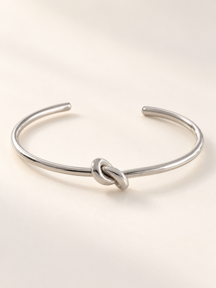 Single Knot Open Cuff Bracelet