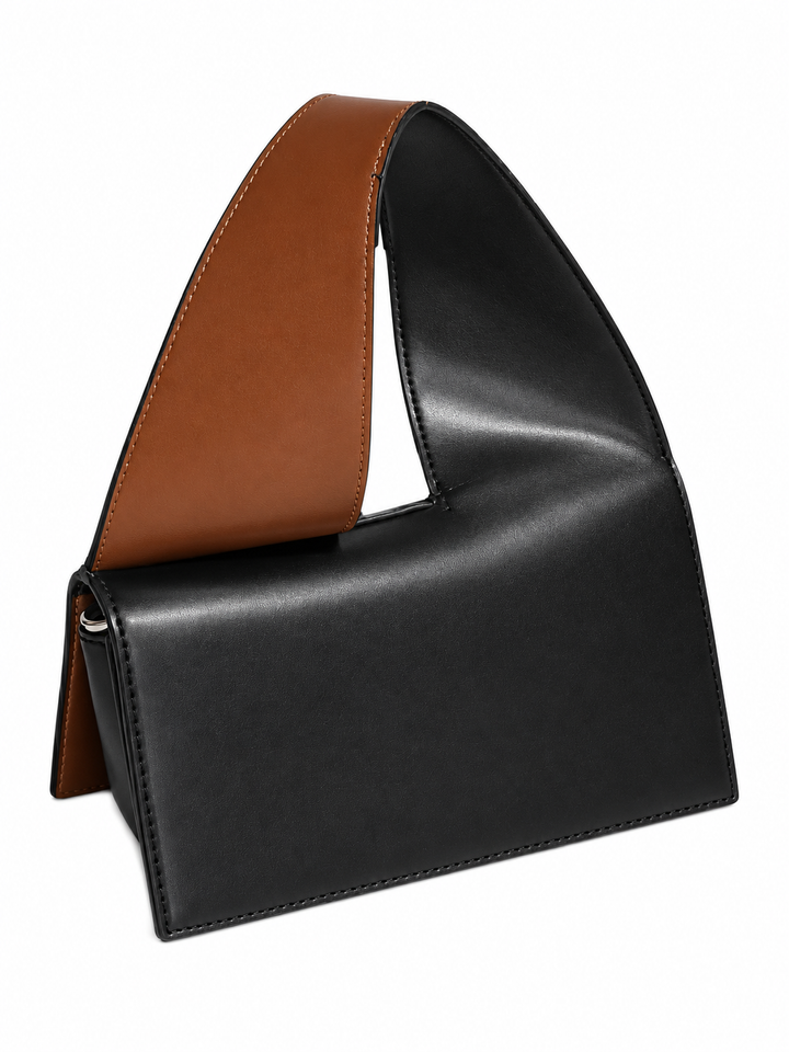 Color-Block Top Handle Crossbody Bag