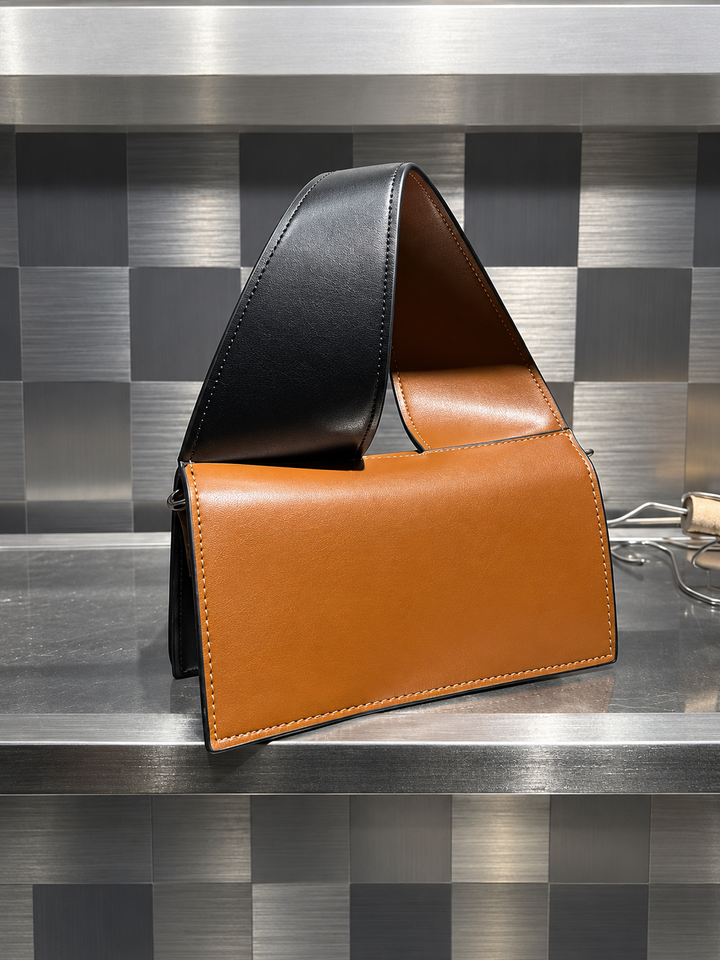 Color-Block Top Handle Crossbody Bag