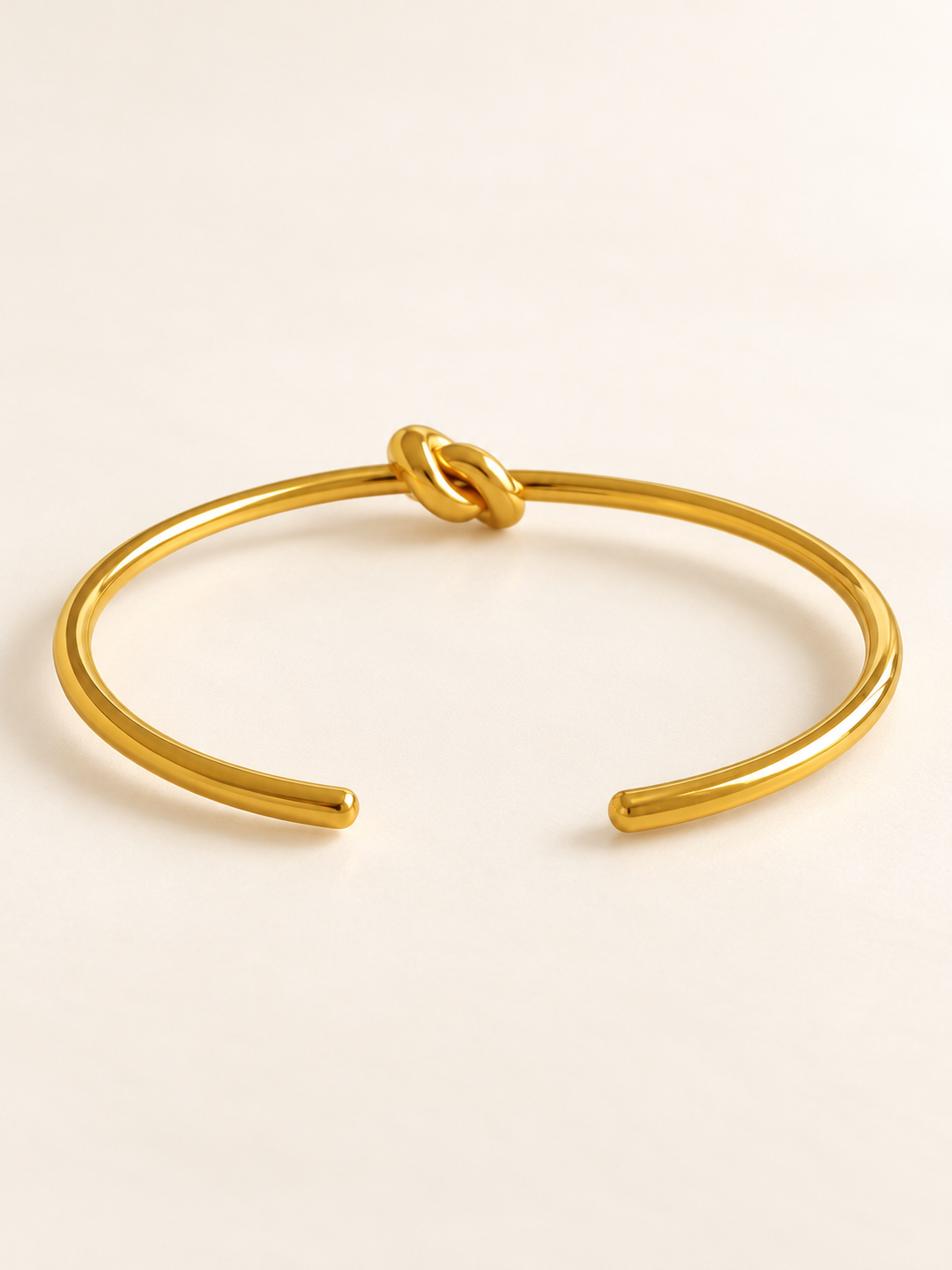 Single Knot Open Cuff Bracelet