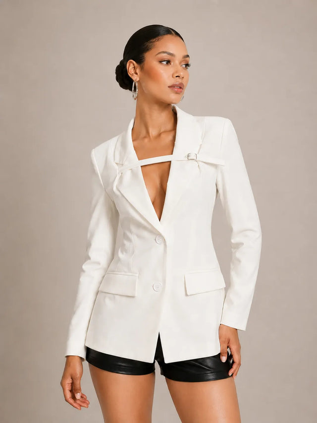 Edda White Tailored Blazer