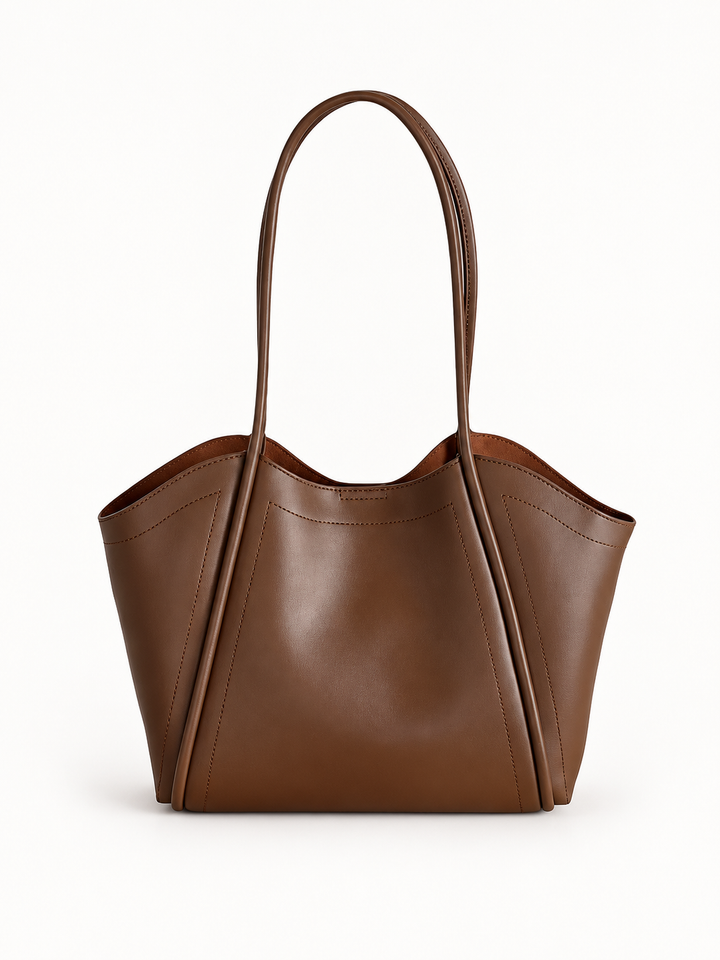 Soft Cowhide Crescent Shoulder Bag