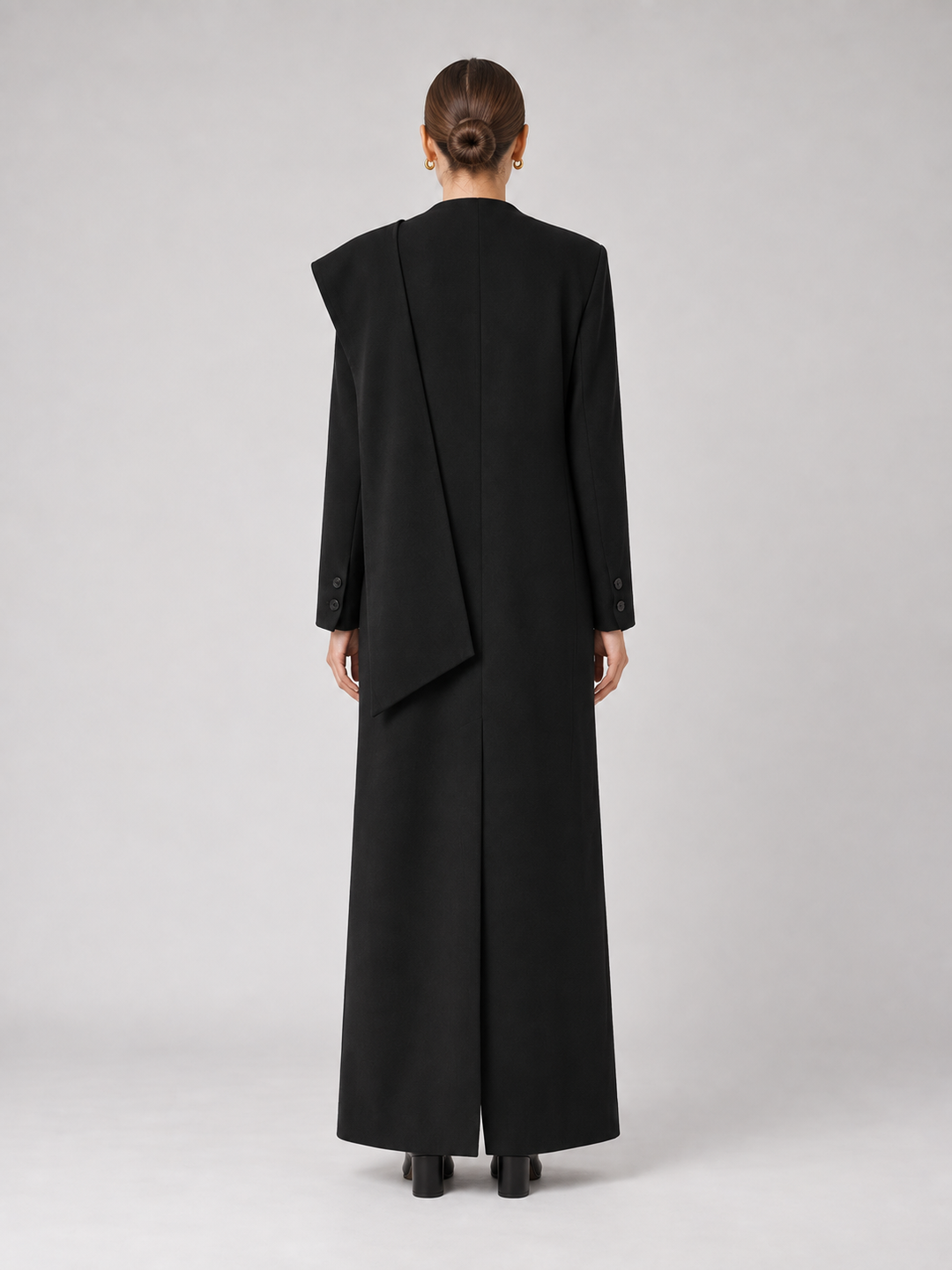 Multi-Color Structured Hooded Maxi Coat - 3