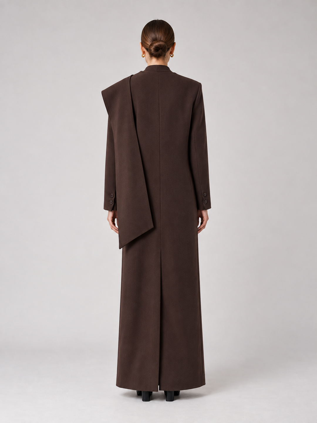 Multi-Color Structured Hooded Maxi Coat - 6