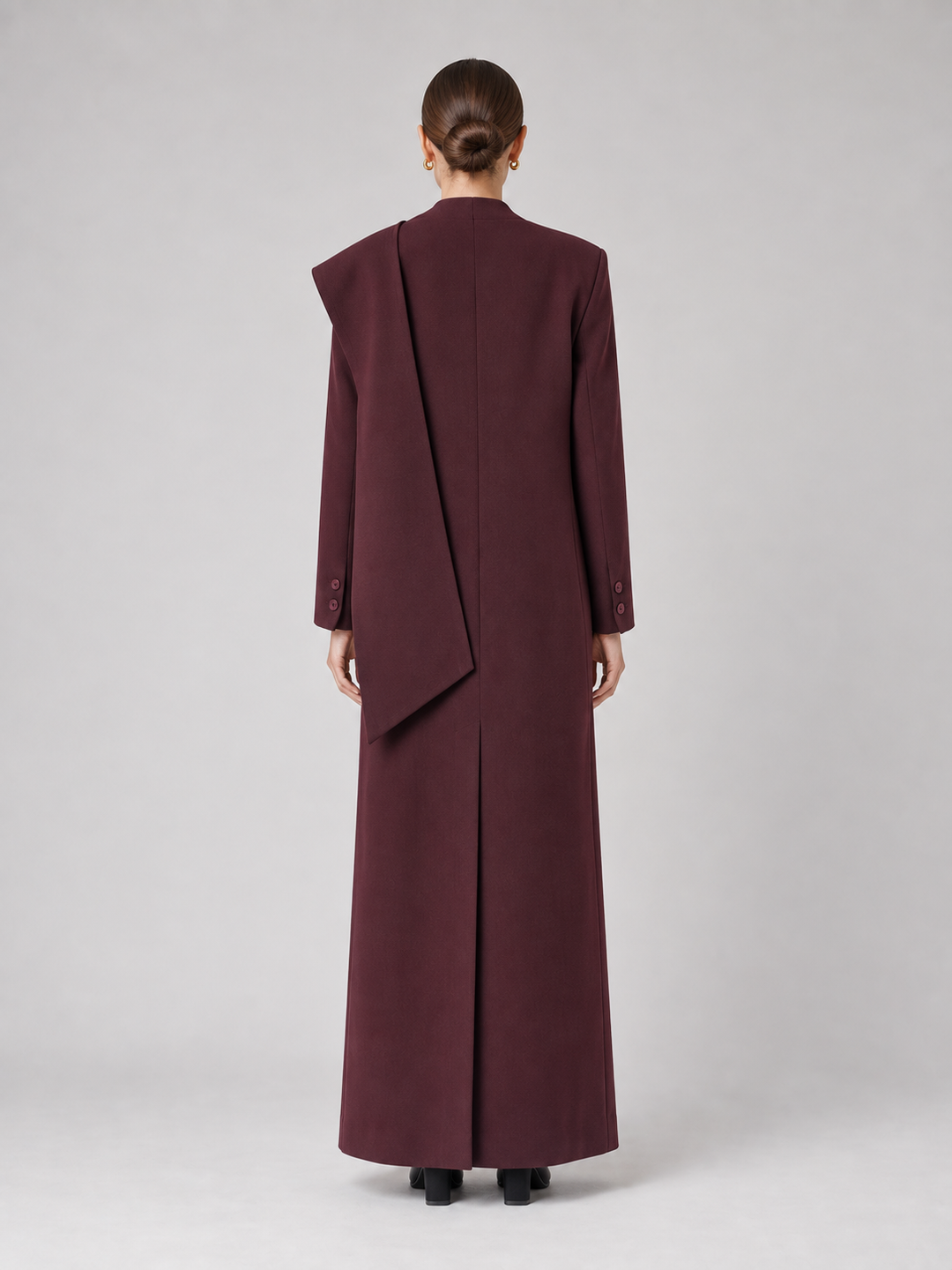 Multi-Color Structured Hooded Maxi Coat - 9