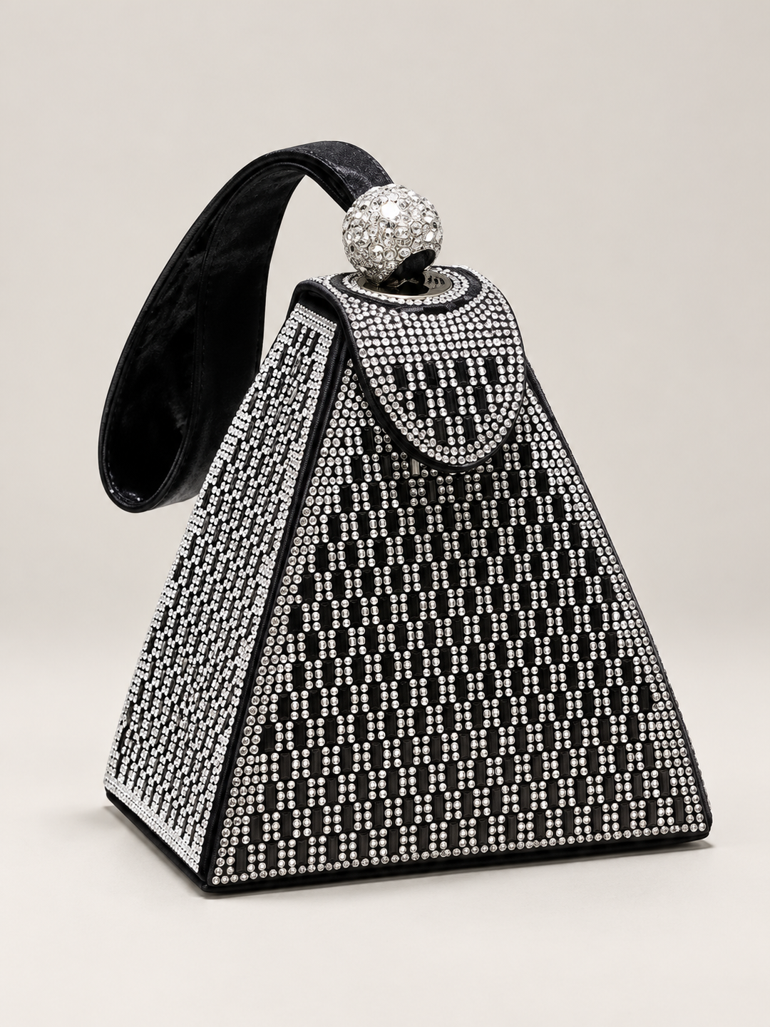 Rhinestone Triangle Evening Bag