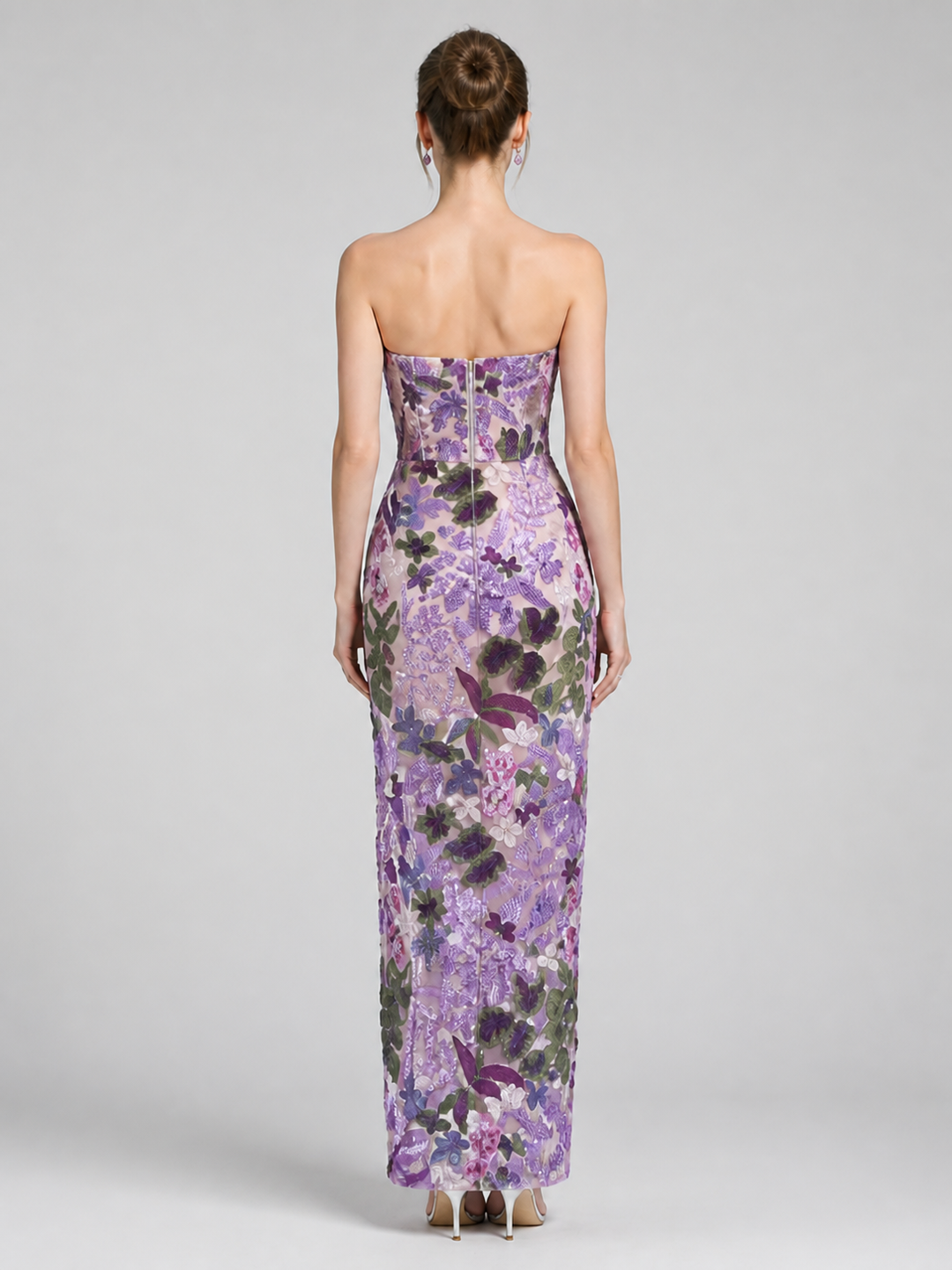 Liliane Lavender-Floral Embellished Gown – view 2